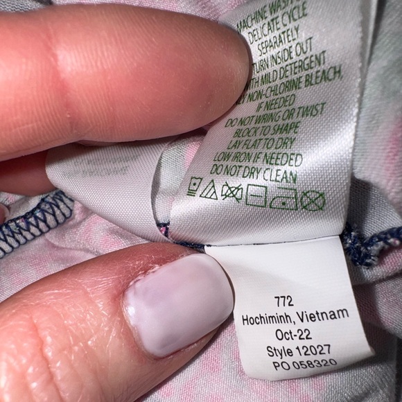 Lilly Pulitzer Auralia Dress, Oyster Bay Navy Shroom With A View print, XS. EUC - Picture 14 of 16